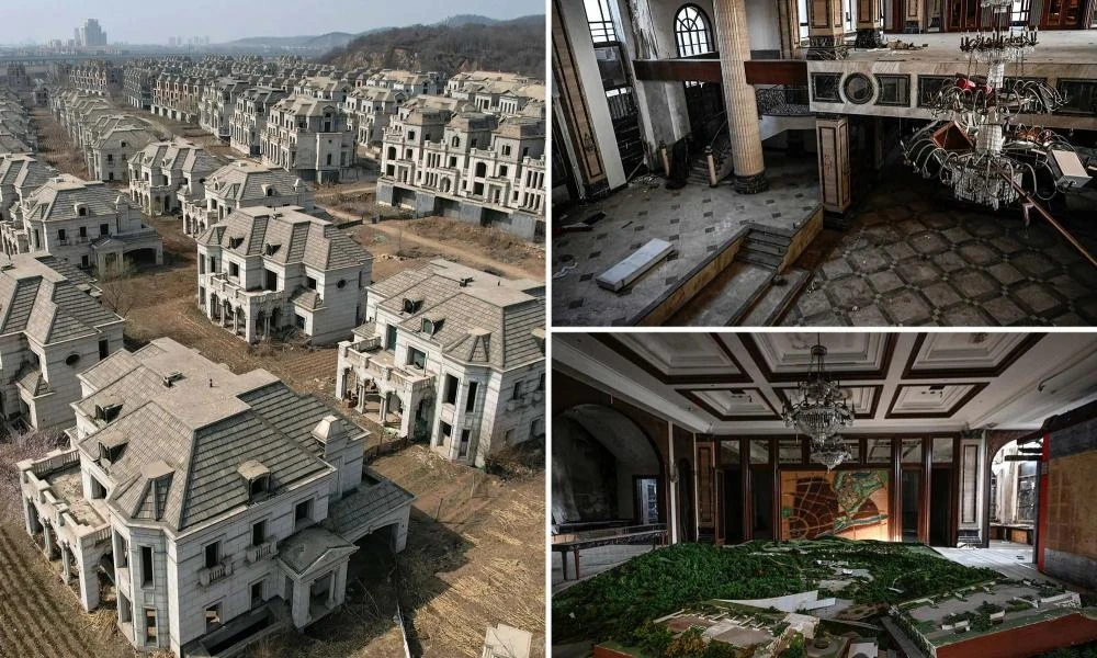 Αυτή είναι η πόλη που έχει γεμίσει με έρημες βίλες - Αγελάδες βόσκουν στα γκαράζ